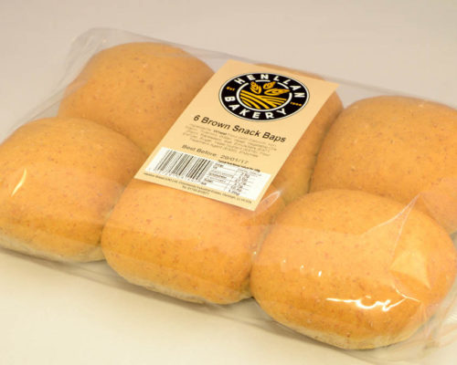 Henllan Bakery - Brown Snack Baps X 6 